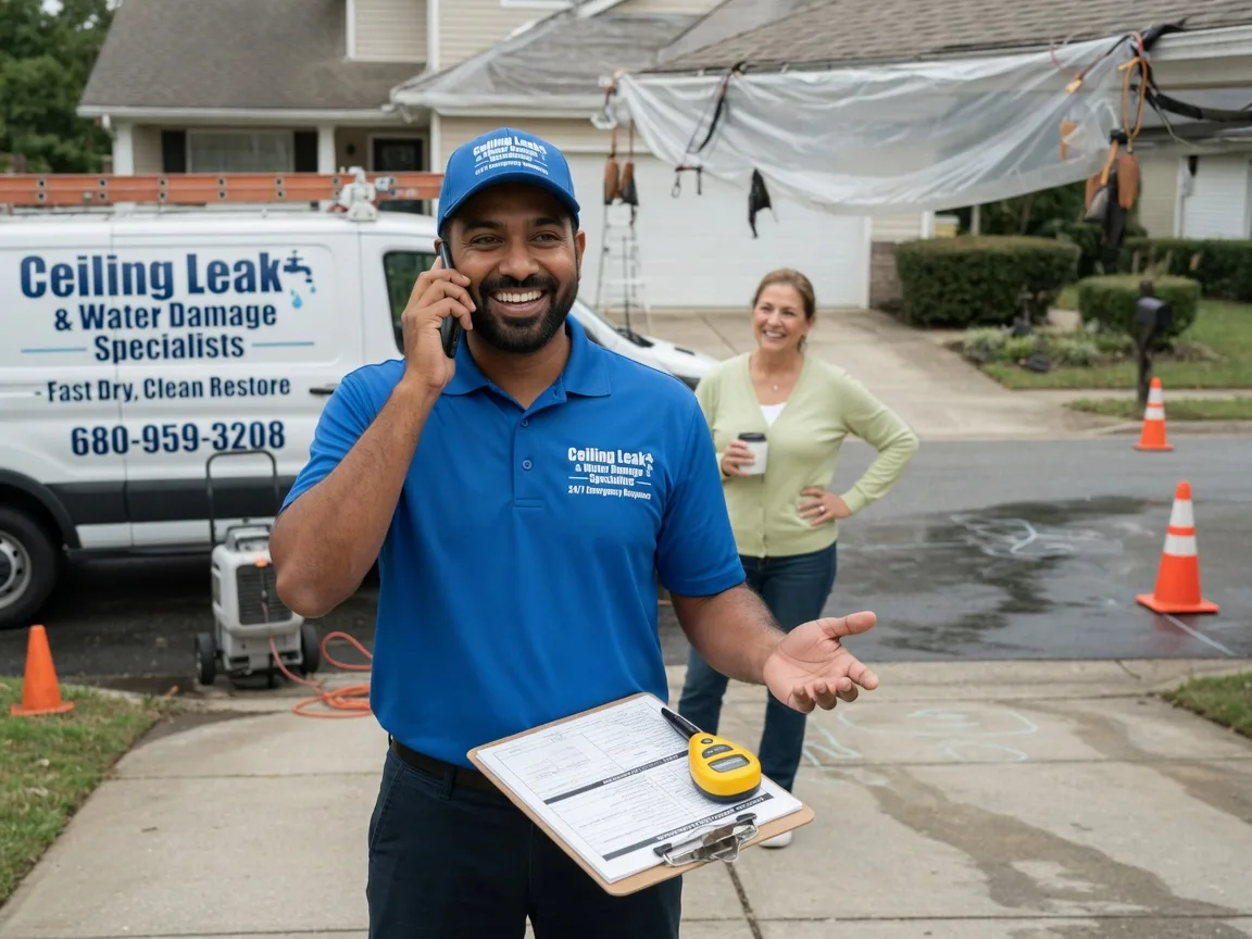 Ceiling Leak Cleanup Cherokee, OK FAQs